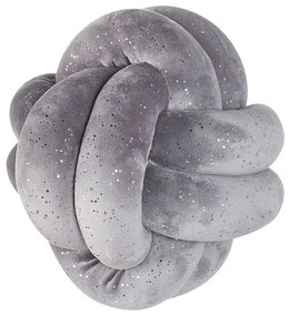 Cuscino nodo glitterato grigio 20 x 20 cm MALNI Beliani