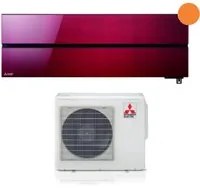 Climatizzatore Condizionatore Mitsubishi Electric Inverter serie Kirigamine Style 18000 Btu MSZ-LN50VGR Ruby Red R-32 Wi-Fi Integrato Classe A+++ Rosso