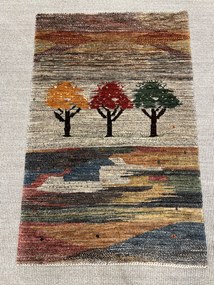 Loribaft Tappeto 80x120 Marrone (Iran) Annodato A Mano