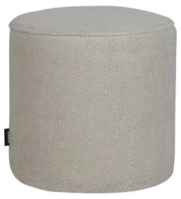 Pouf beige , ø 46 cm Sara - WOOOD