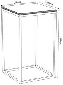 Portafiori 40x24 cm nero