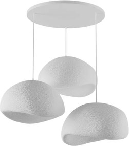 Brilagi - Lampada a sospensione con cavo WABI SABI 3xE27/40W/230V bianca