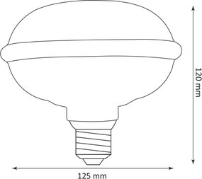 Lampadina LED DECO VINTAGE FILAMENT UFO130 E27/4W/230V 1800K