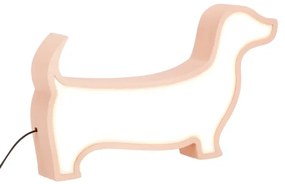 Lampada da tavolo LED per bambini DOG LED/12W/230V rosa
