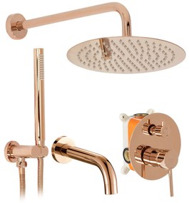 Set da vasca-doccia da incasso Rea Lungo Rose Gold + Box