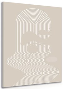 Quadro su tela – Motivo unico dell'arcobaleno Mid-Century