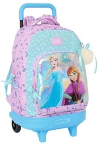 Trolley per la Scuola Frozen Cool days Violetta Blu cielo 33 x 45 x 22 cm