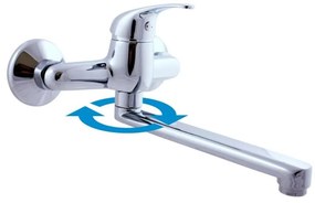 RAV Slezák SA001.5/23 - Miscelatore per lavello/lavabo SAZAVA cromo lucido