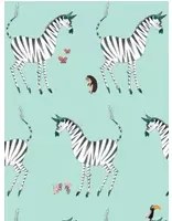 KEK Amsterdam Carta da parati Zebra - Mint