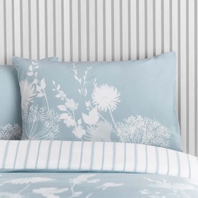Set copripiumino e federa bianco e blu per letto matrimoniale e per letto esteso 230x220 cm Meadowsweet Floral – Catherine Lansfield