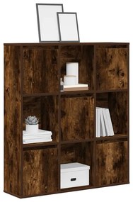 Libreria Rovere Fumo 89x24x101,5 Cm İn Legno Multistrato /