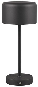 Lampada da tavolo dimmerabile a LED nero opaco (altezza 30 cm) Jeff - Trio