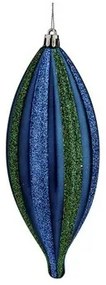 Decorazione Natalizia Affusolato 8,5 x 3,5 x 19 cm Azzurro Verde PVC