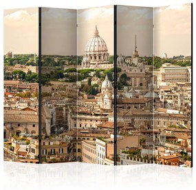 Paravento design Roma: panorama II - paesaggio architettonico