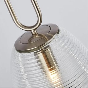 Searchlight 43581-1SN- Lampadario a sospensione con filo ELIXIR 1xE27/60W/230V limpido