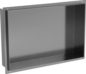 Mexen X-Wall-NR mensola da nicchia senza flangia 45 x 30 cm, grigio canna spazzolato - 19E1453010