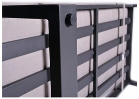 Set da giardino grigio/beige in metallo per 8 persone Portland – Rojaplast