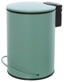 Pattumiera in acciaio 3 litri verde soft-close con secchio estraibile Spring