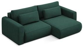 Divano angolare verde allungabile/con contenitore (con penisola a destra/con chaise lounge) Kapua – Makamii