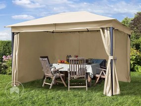 TOOLPORT Gazebo da giardino Sunset Classic crema, 3x4m - (300181)