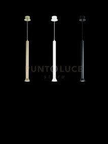 Sospensione lila grande oro 1 luce attacco gu10 d.6,6cm h.48cm