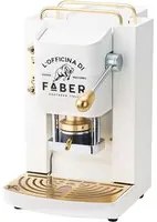 FABER PRO DELUXE BIANCO - MACCHINA PER CAFFE'' - PRESSACIALDA IN OTTONE - ELETTROVALVOLA E TERMOSTATO 95 - TELAIO IN ACCIAIO