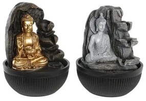 Fonte DKD Home Decor Resina Buddha Orientale 21 x 21 x 25 cm (2 Unità)