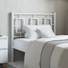 Testiera İn Metallo Bianco 90 Cm /
