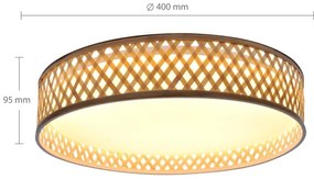 Brilagi - Plafoniera LED dimmerabile CAMILA 48W 230V 3000-6500K + DO