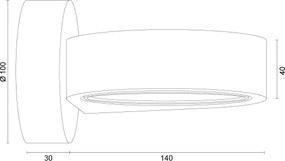 Argon 8897 - Applique LOTUS 1xGX53/12W/230V bianca