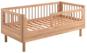 Lettino in legno di quercia di colore naturale 70x140 cm Forrest - Vipack