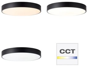 Brilliant - Plafoniera LED dimmerabile SLIMLINE LED/60W/230V Ø 49 cm nero + telecomando