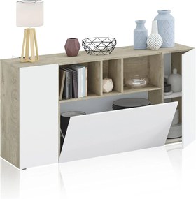 Mobile credenza Loira rovere Alaska bianco artik