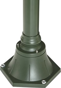 Lanterna da esterno classica verde scuro 235 cm 3 luci IP44 - Berta