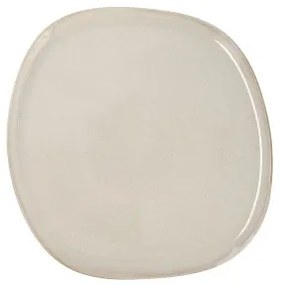 Piatto da pranzo Bidasoa Ikonic Bianco Ceramica 26,5 x 25,7 x 1,5 cm (4 Unità) (Pack 4x)