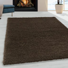 Tappeto marrone scuro 60x110 cm Fluffy - Ayyildiz Carpets