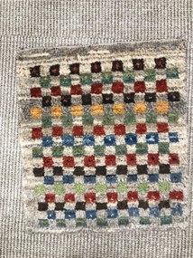 Gabbeh Tappeto 40 x 40 (Iran) Annodato A Mano