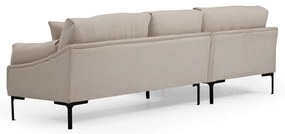 Divano angolare beige chiaro, angolo sinistro Leo - Artie