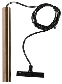 Lampada a sospensione moderna bronzo scuro per sistema binario monofase - Slimline Keno