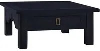 Tavolino Salotto Nero Chiaro 68x68x30 cm in Massello di Mogano 288826