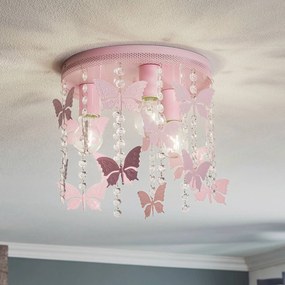Plafoniera Angelica Eko-Light, dimmerabile, Violetto / Fucsia / Rosa, Cameretta, Metallo, Giovanile, Plafoniera
