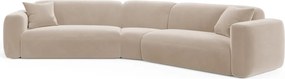 Divano angolare simmetrico modulare Strino 3 posti in velluto – L344x210 cm