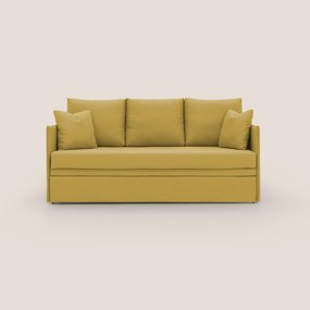 Brera Divano duplex con doppio letto in tessuto simil cotone impermeabile T13 giallo