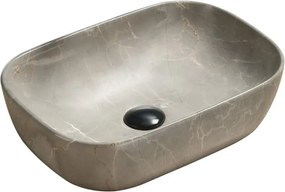 Mexen Rita lavandino da appoggio 45 x 32 cm, pietra beige - 21084597