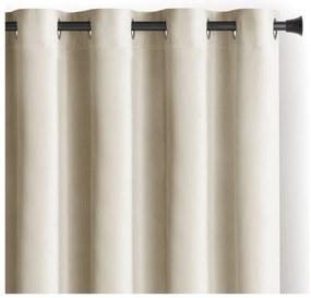 Tenda parzialmente oscurante beige in velluto 140x270 cm Eyelets – Restilo