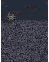 Cole & Son Carta da parati Vista Mediterranea - Midnight with Gilver Sun