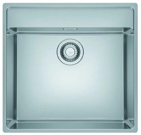 Lavello integrato 1 vasca in inox argento FRANKE Maris inox L 51 x L 53 cm