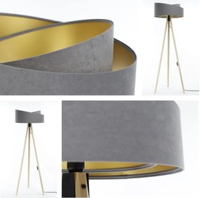 Lampada da terra GALAXY 1xE27/60W/230V grigio/beige