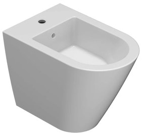 Globo Forty3 Multi Bidet filo parete a pavimento Monoforo in ceramica Bianco Lucido