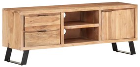 Mobile Tv 120x30x42cm İn Massello Di Mango Con Angoli Vivi /